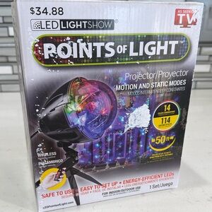 LED Light Show Projector with Motion and Static Modes